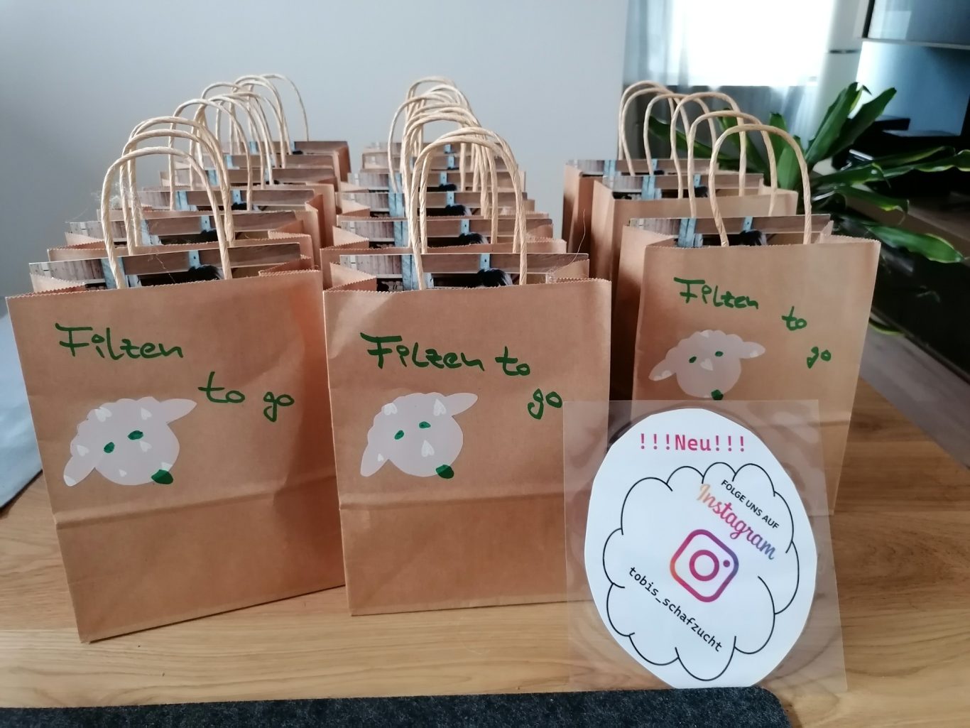 Gefilzte Kunstwerke mit nach Hause nehmen