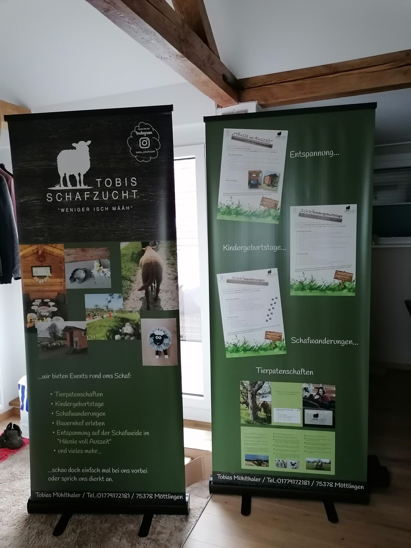 Unsere Infotafeln bei Schulbesuchen